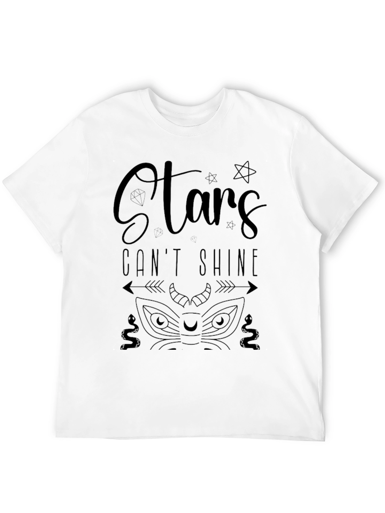 Stars Cant Shine Graphic Print T-Shirt