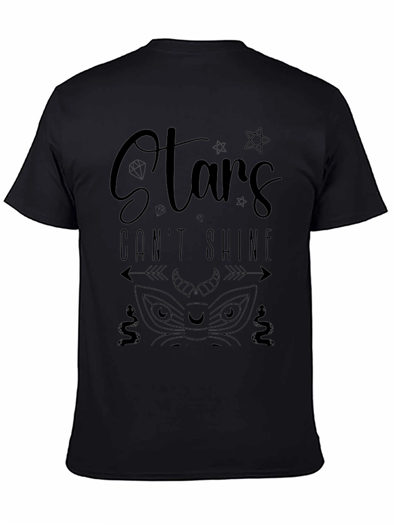 Stars Cant Shine Graphic Print T-Shirt