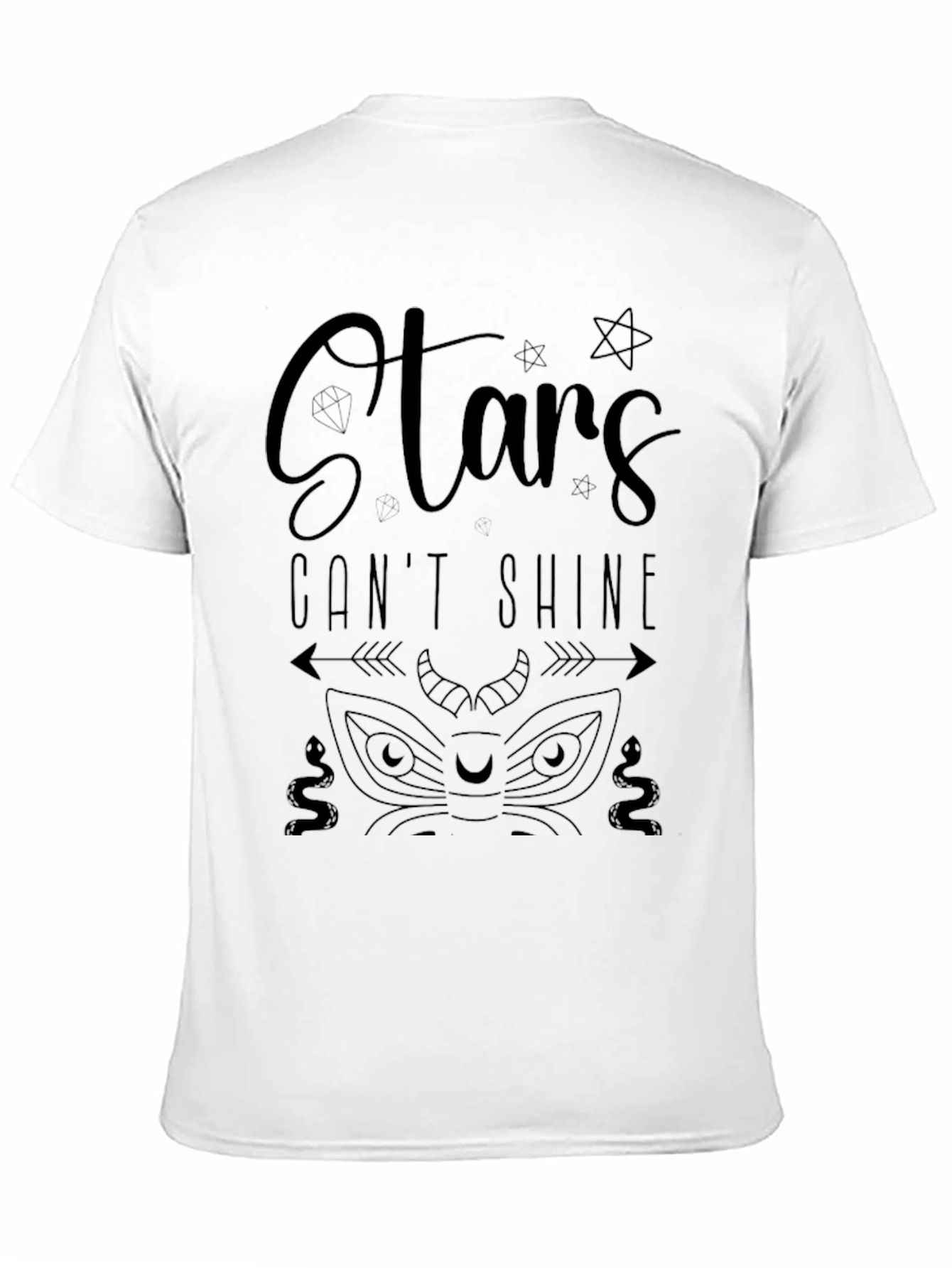 Stars Cant Shine Graphic Print T-Shirt