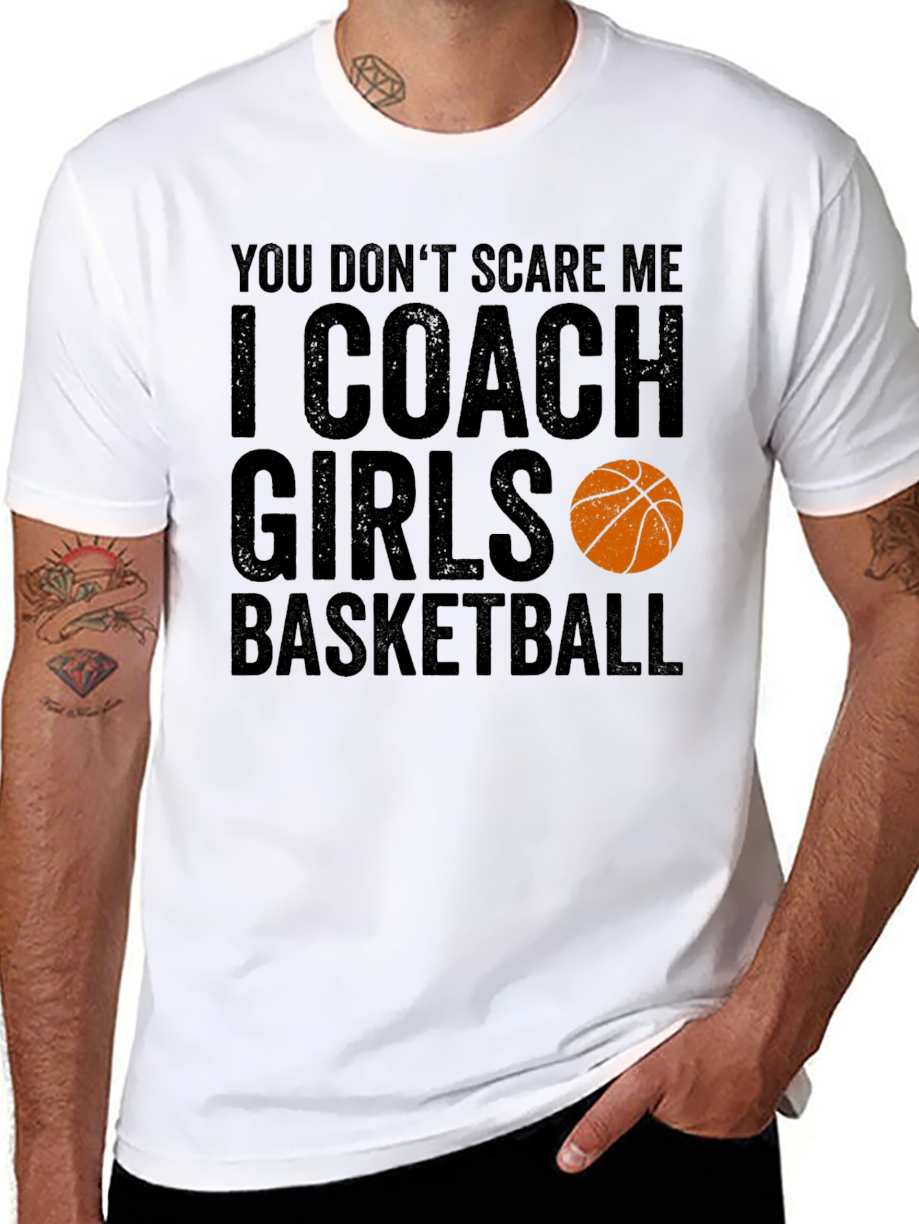 Funny Basketball Coach T-Shirt - I Coach Girls Basketball