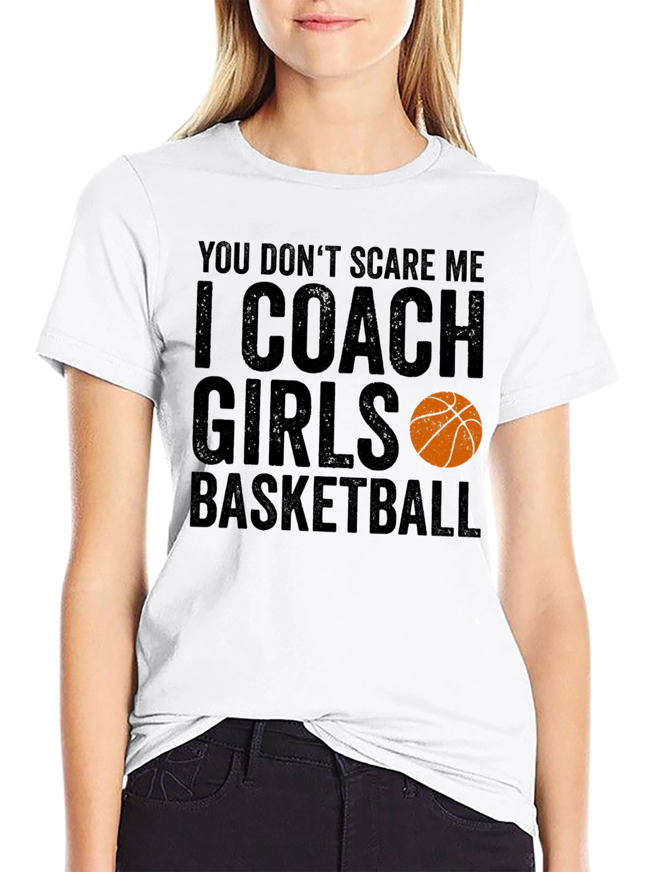 Funny Basketball Coach T-Shirt - I Coach Girls Basketball