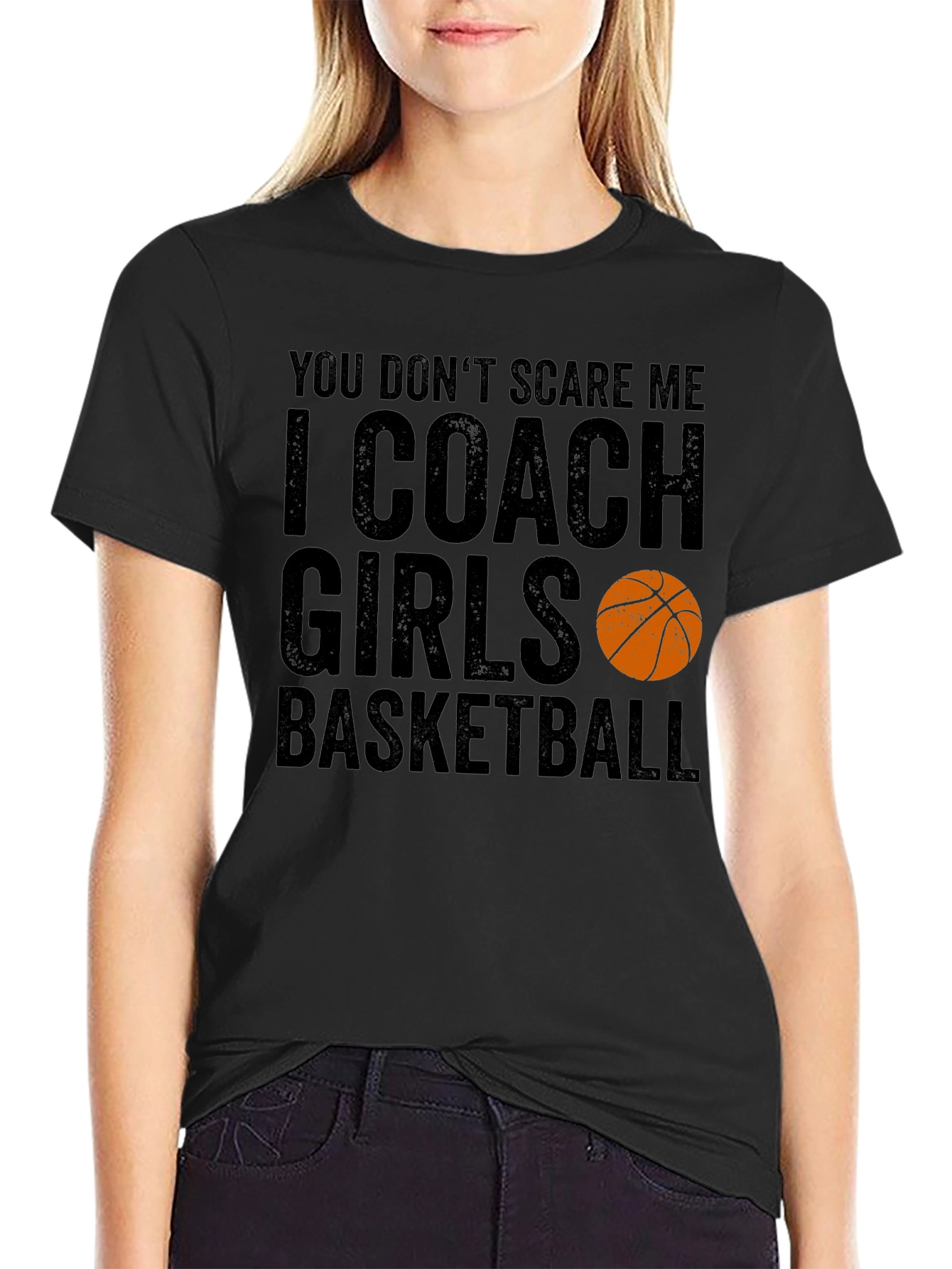 Funny Basketball Coach T-Shirt - I Coach Girls Basketball
