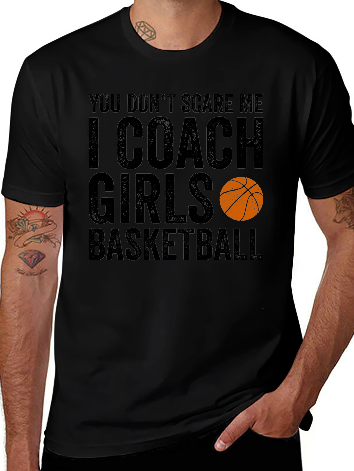 Funny Basketball Coach T-Shirt - I Coach Girls Basketball