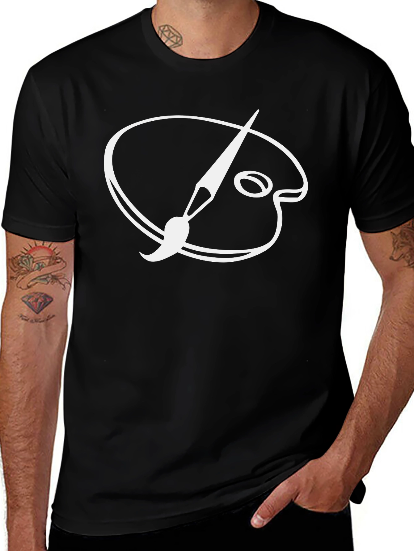 Artist Palette T-Shirt - Creative Design