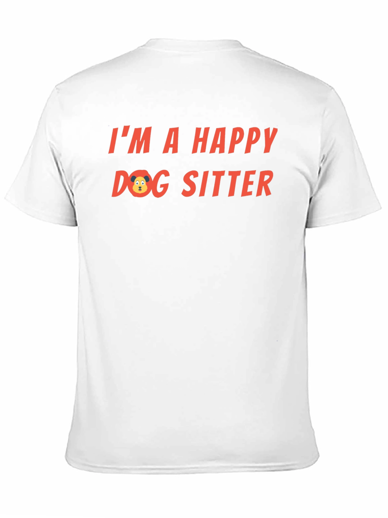 Happy Dog Sitter T-Shirt - Black Cute Design