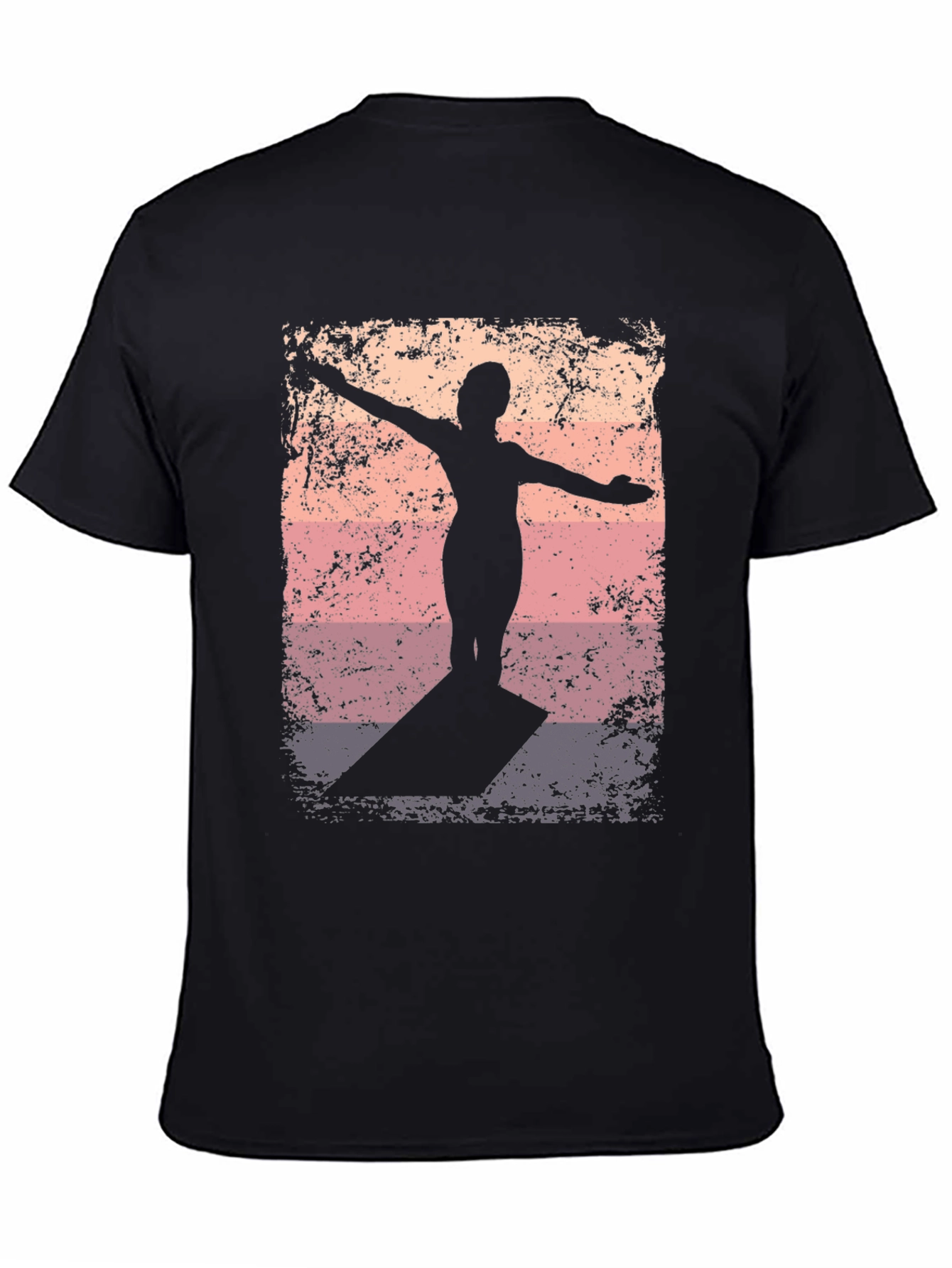 Sunset Diver Graphic Tee - Retro Style