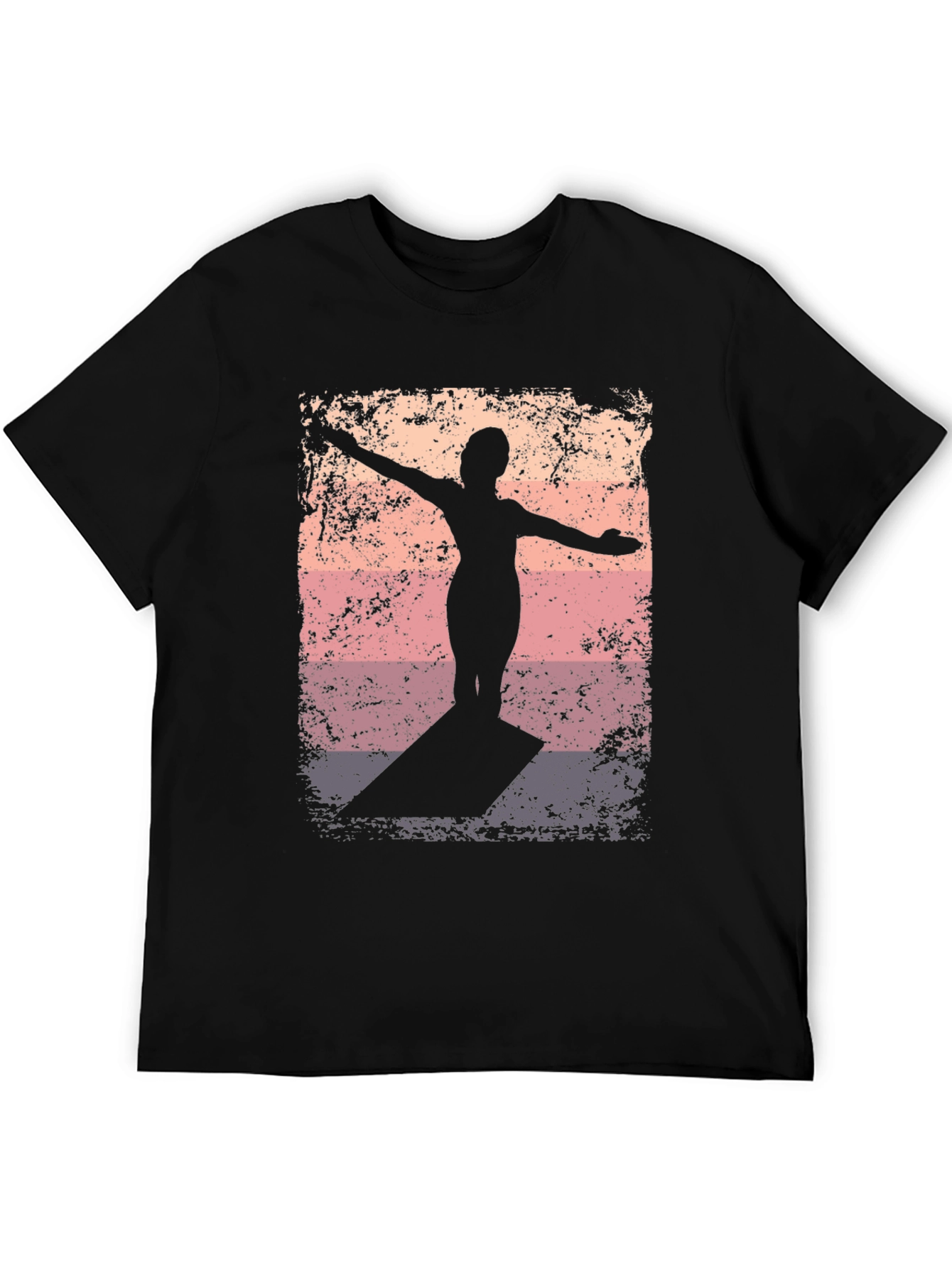 Sunset Diver Graphic Tee - Retro Style