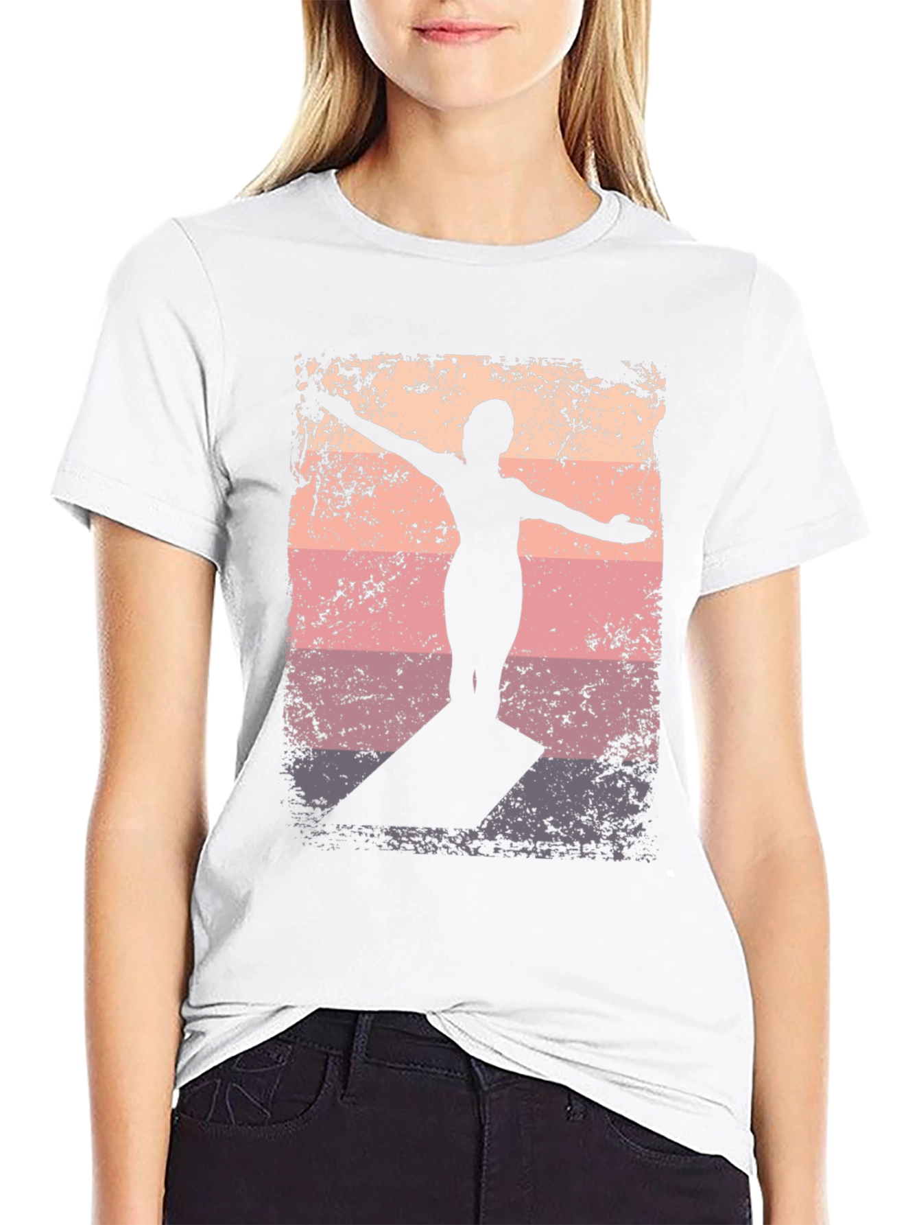 Sunset Diver Graphic Tee - Retro Style