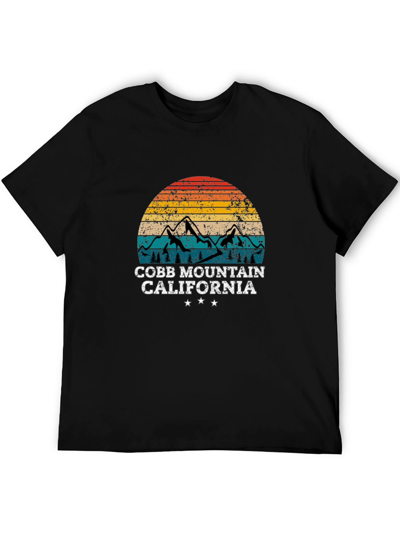 Cobb Mountain California Retro Graphic T-Shirt
