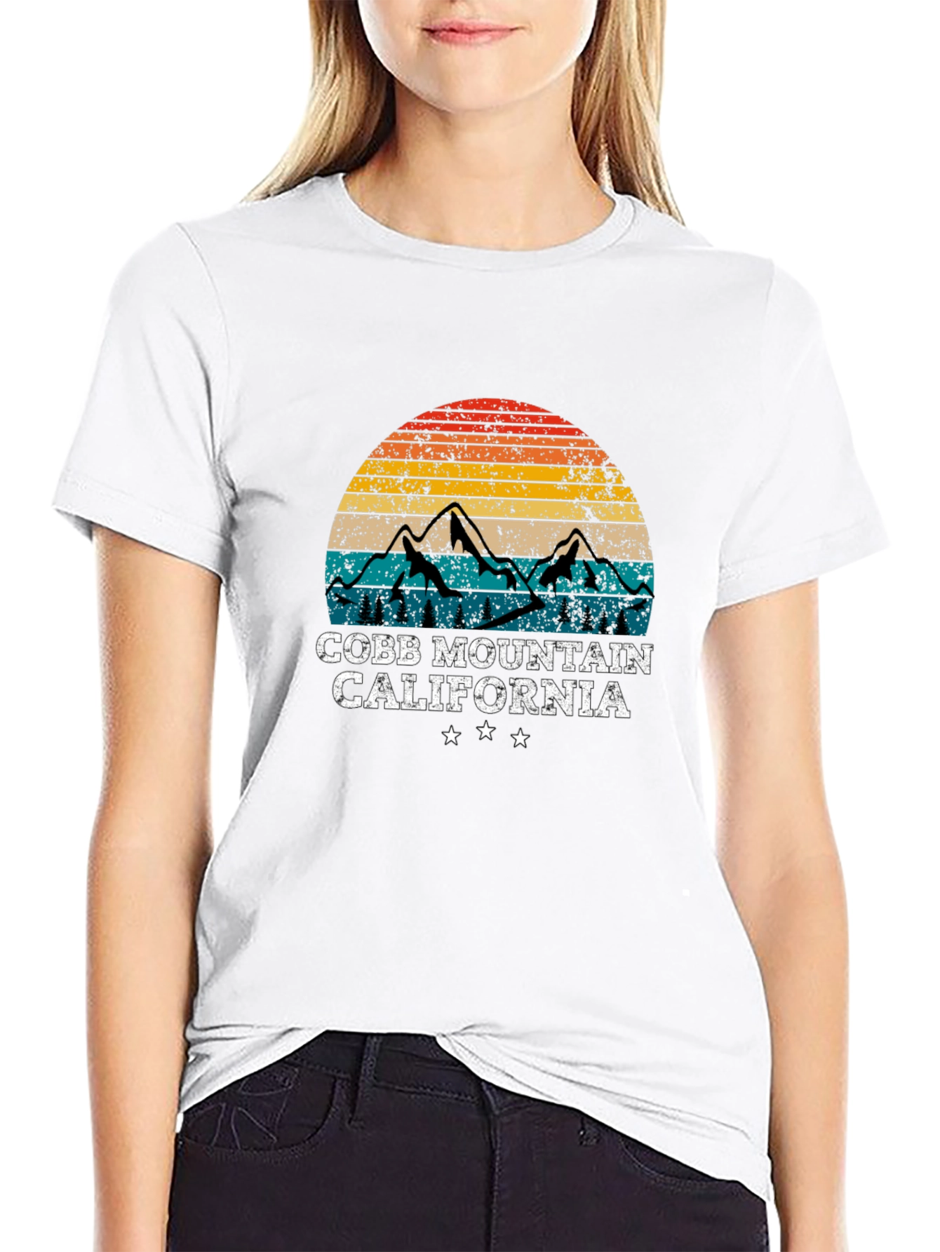 Cobb Mountain California Retro Graphic T-Shirt