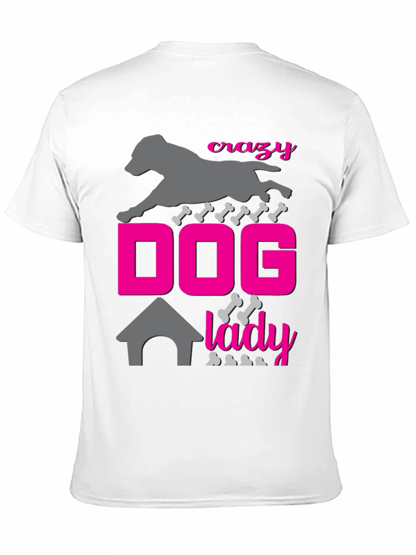 Crazy Dog Lady Graphic Tee - Black