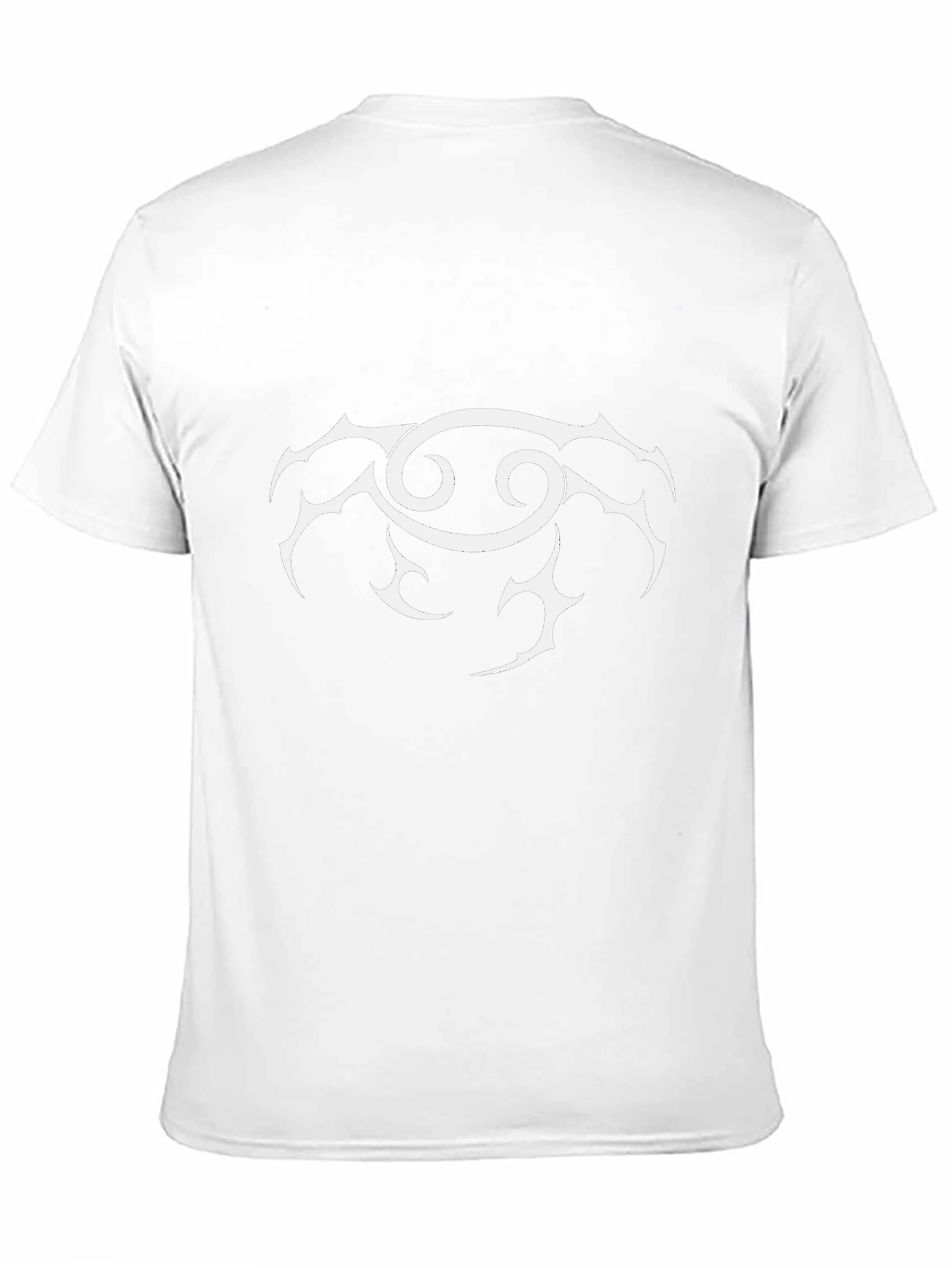 Cancer Zodiac Sign Graphic Tee - Black Cotton T-Shirt