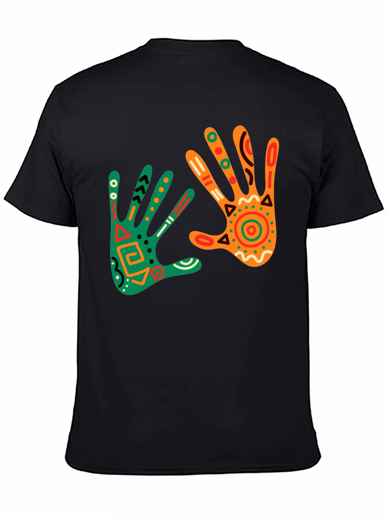 Tribal Hand Print Tee - Unique Design