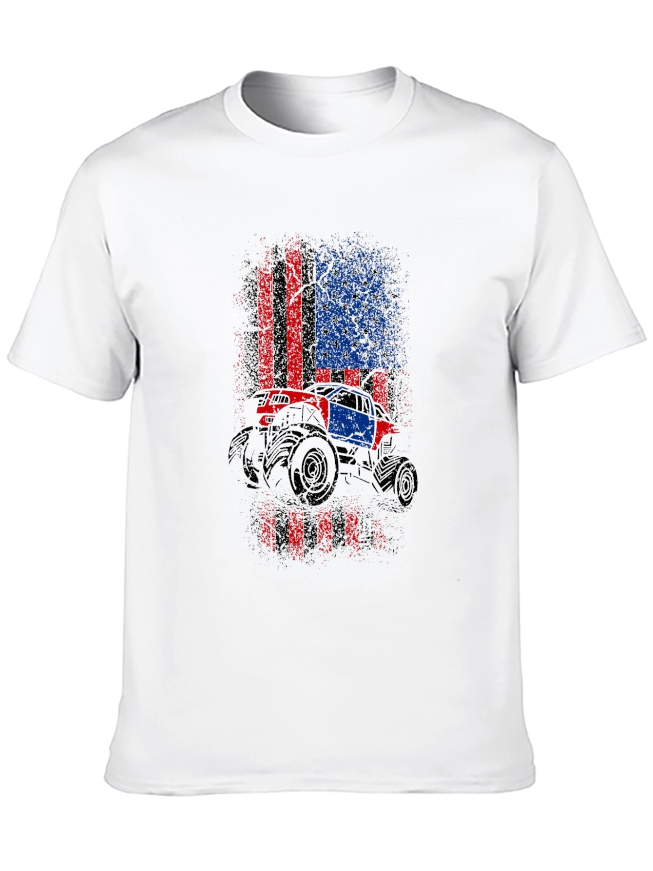 American Flag Monster Truck T-Shirt