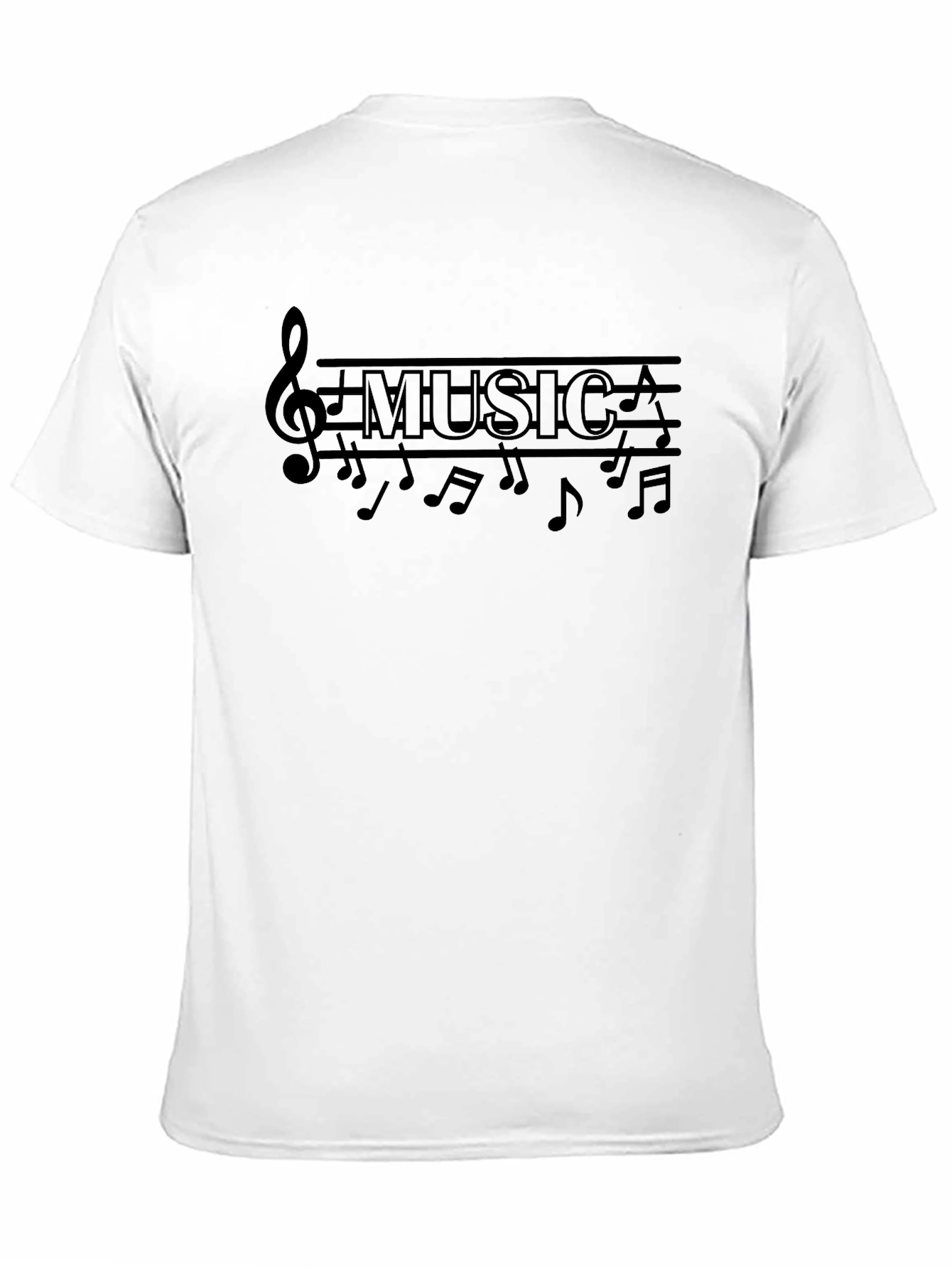 Music Note Graphic Print T-Shirt