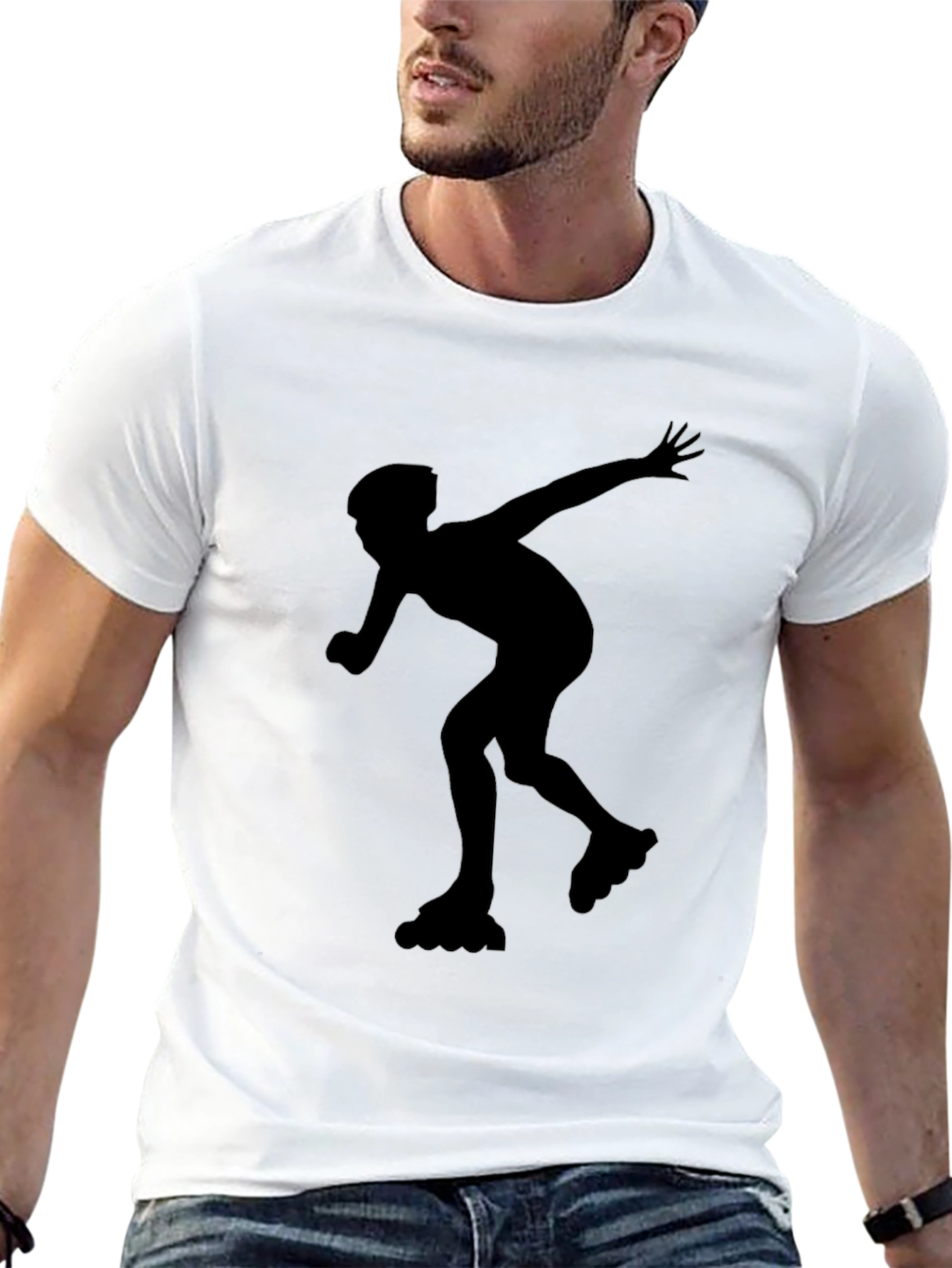 Inline Skater Graphic Tee - Black
