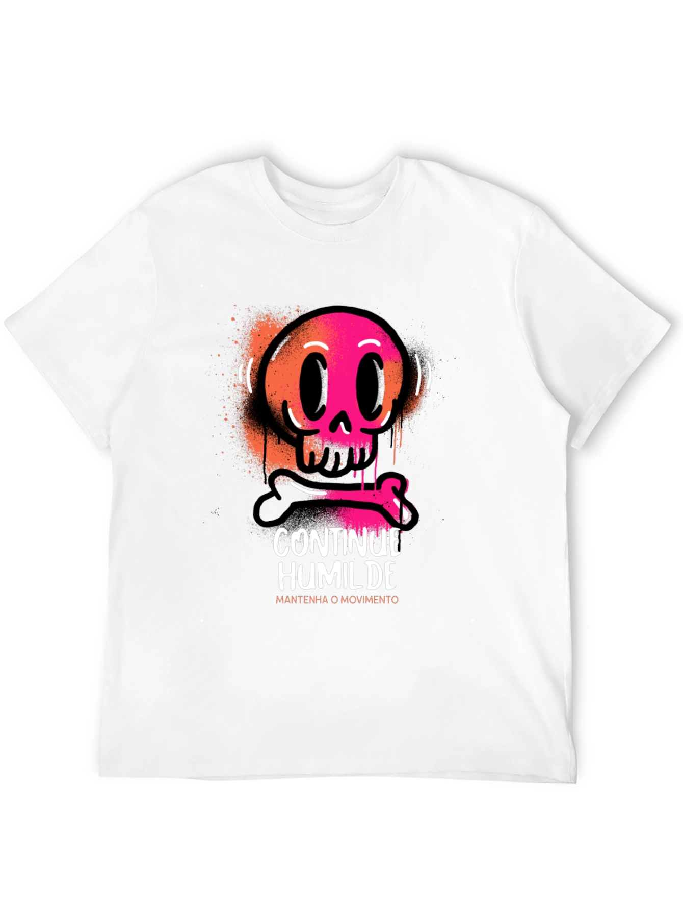 Continue Humilde T-Shirt: Skull Graphic Tee