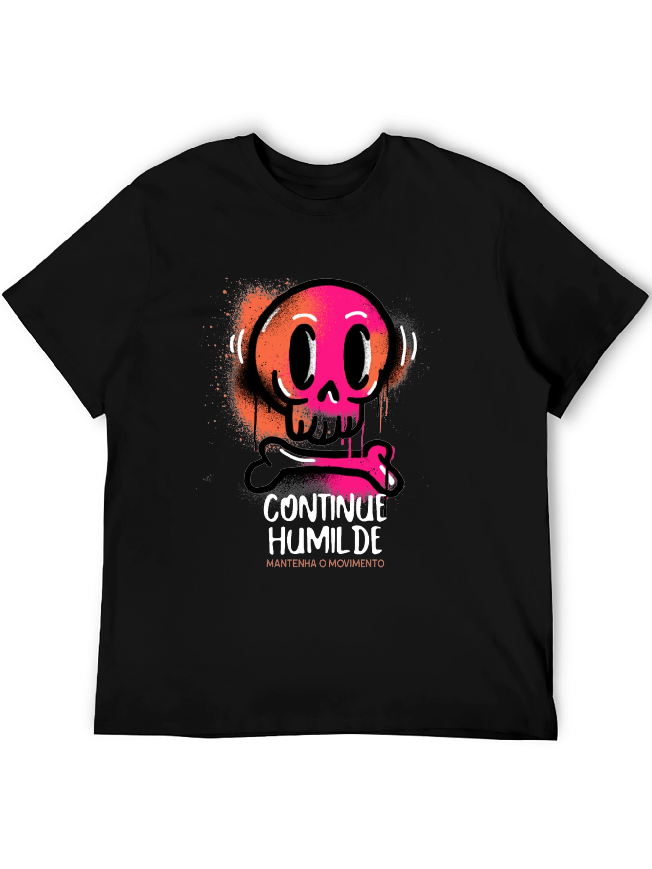 Continue Humilde T-Shirt: Skull Graphic Tee
