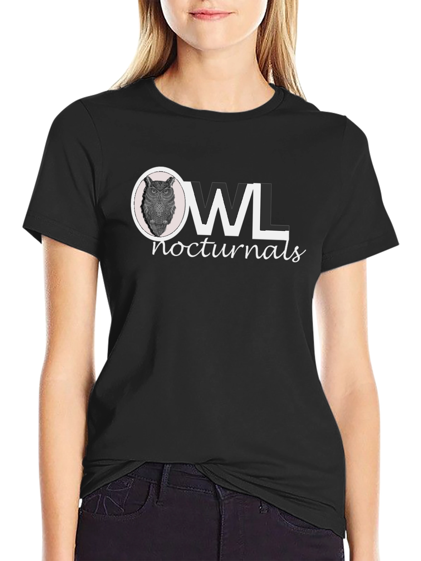 Owl Nocturnals Graphic Print T-Shirt