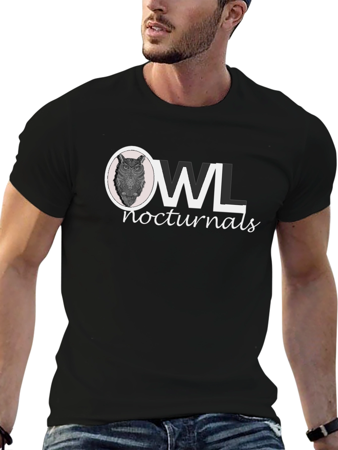 Owl Nocturnals Graphic Print T-Shirt