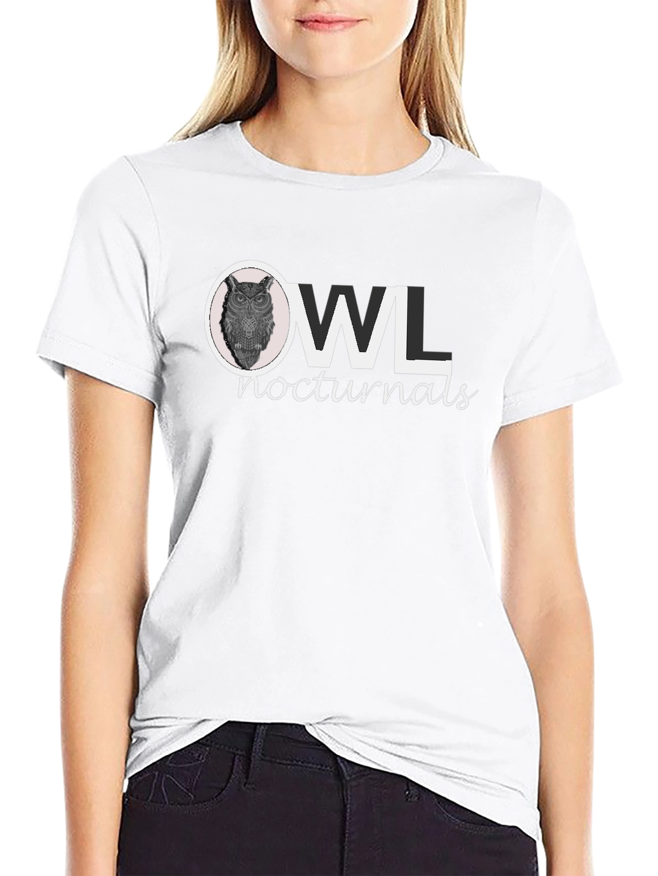 Owl Nocturnals Graphic Print T-Shirt