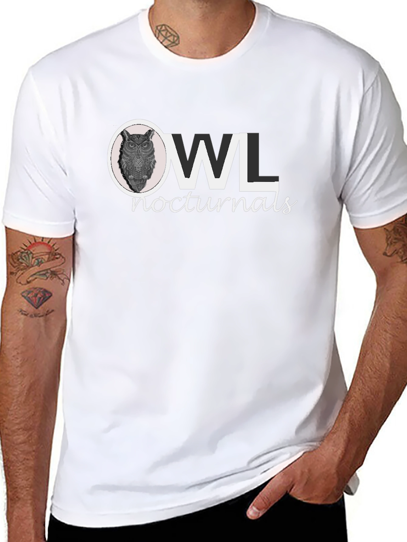 Owl Nocturnals Graphic Print T-Shirt