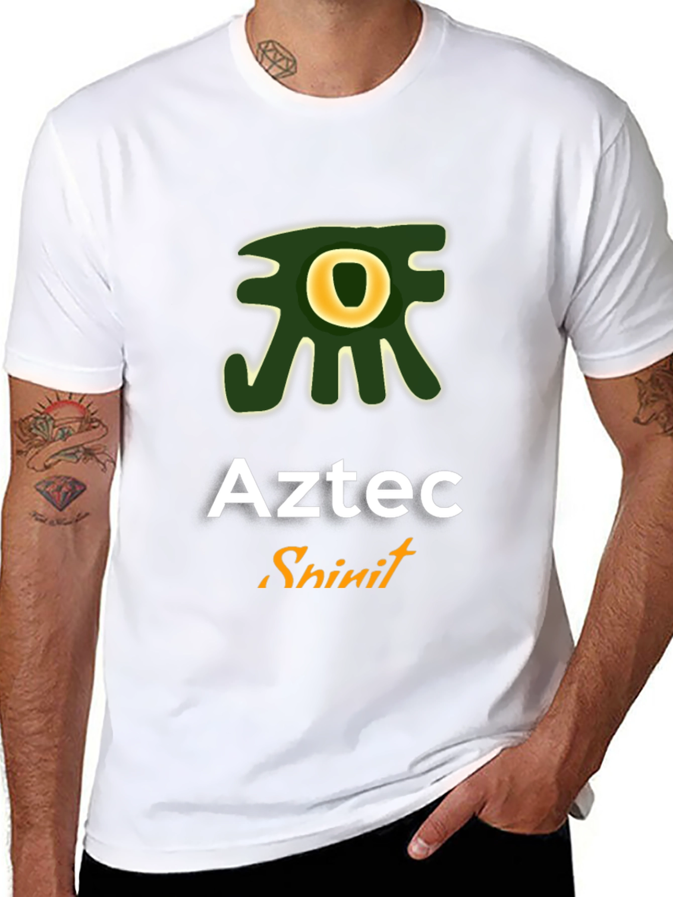 Aztec Spirit Graphic Tee - Stylish Black T-Shirt