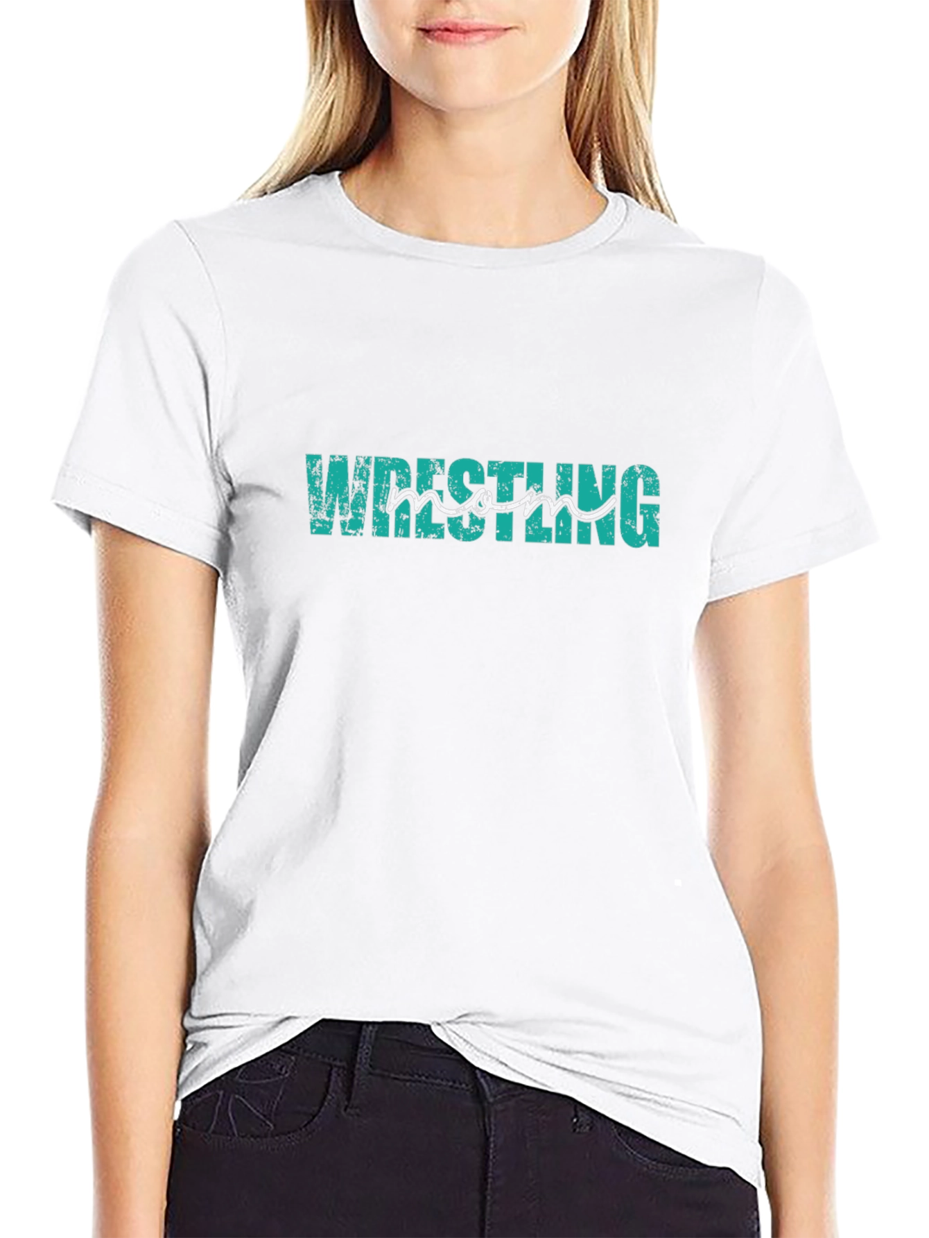 Wrestling Mom T-Shirt - Black Graphic Tee