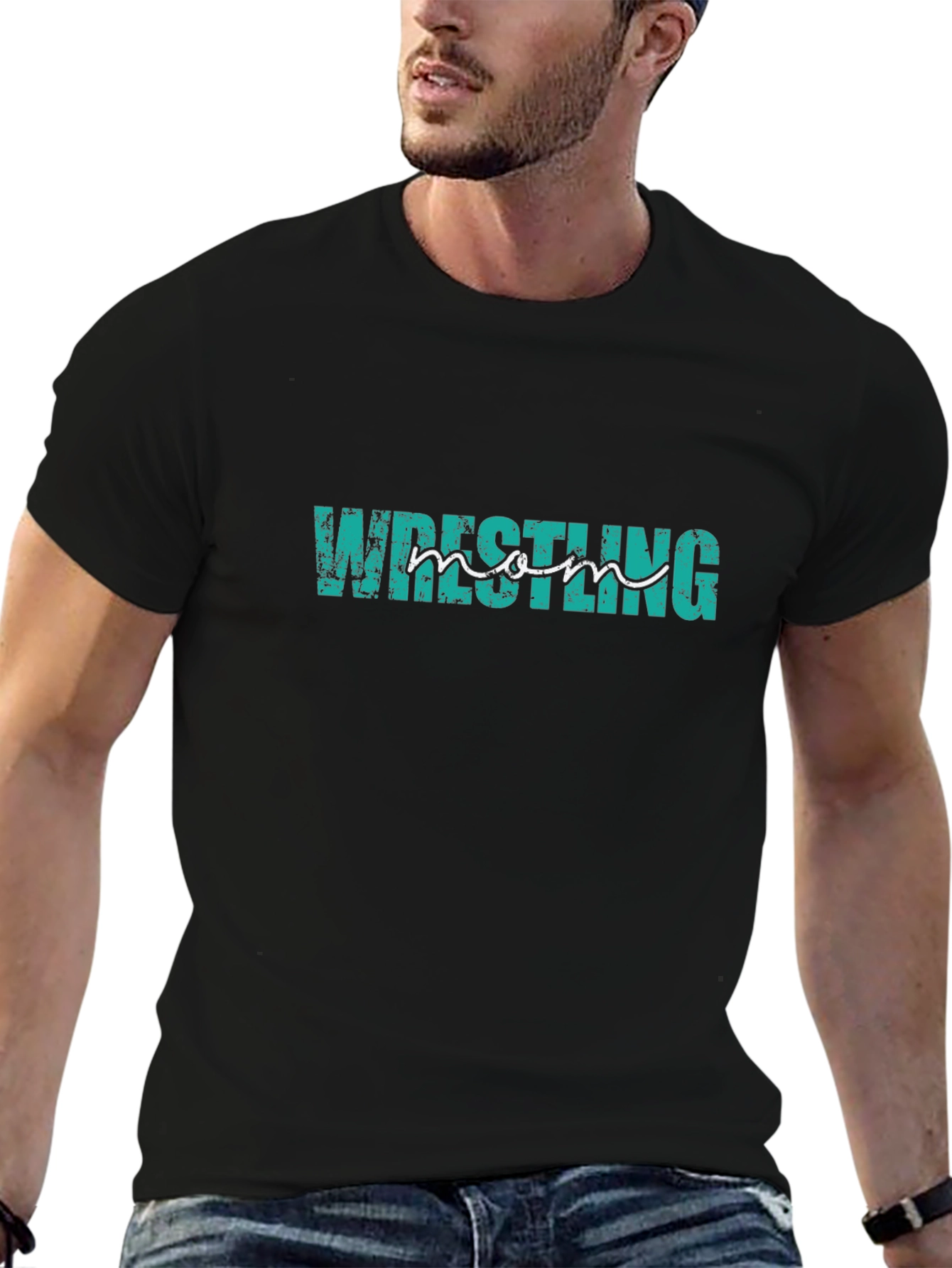 Wrestling Mom T-Shirt - Black Graphic Tee