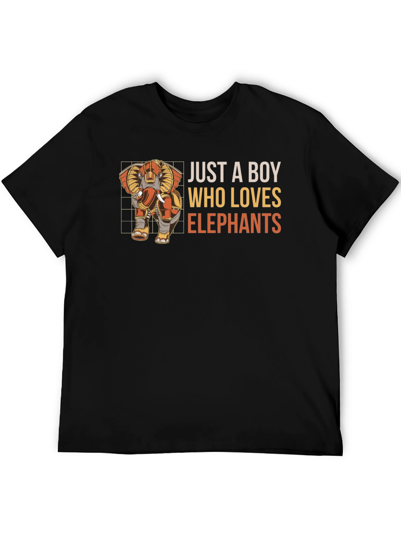 Just a Boy Who Loves Elephants Graphic Tee