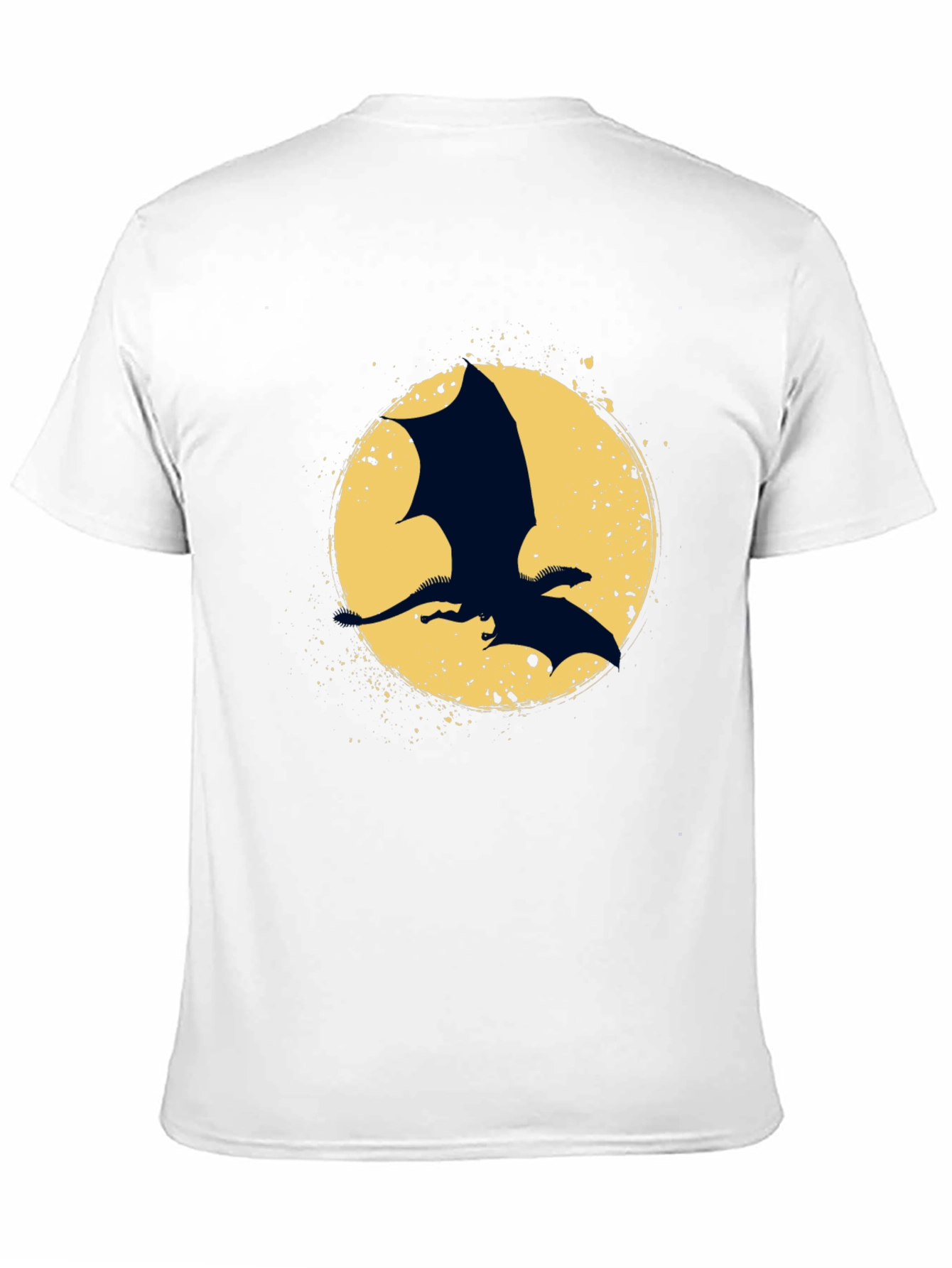 Dragon Silhouette Graphic Tee - Black