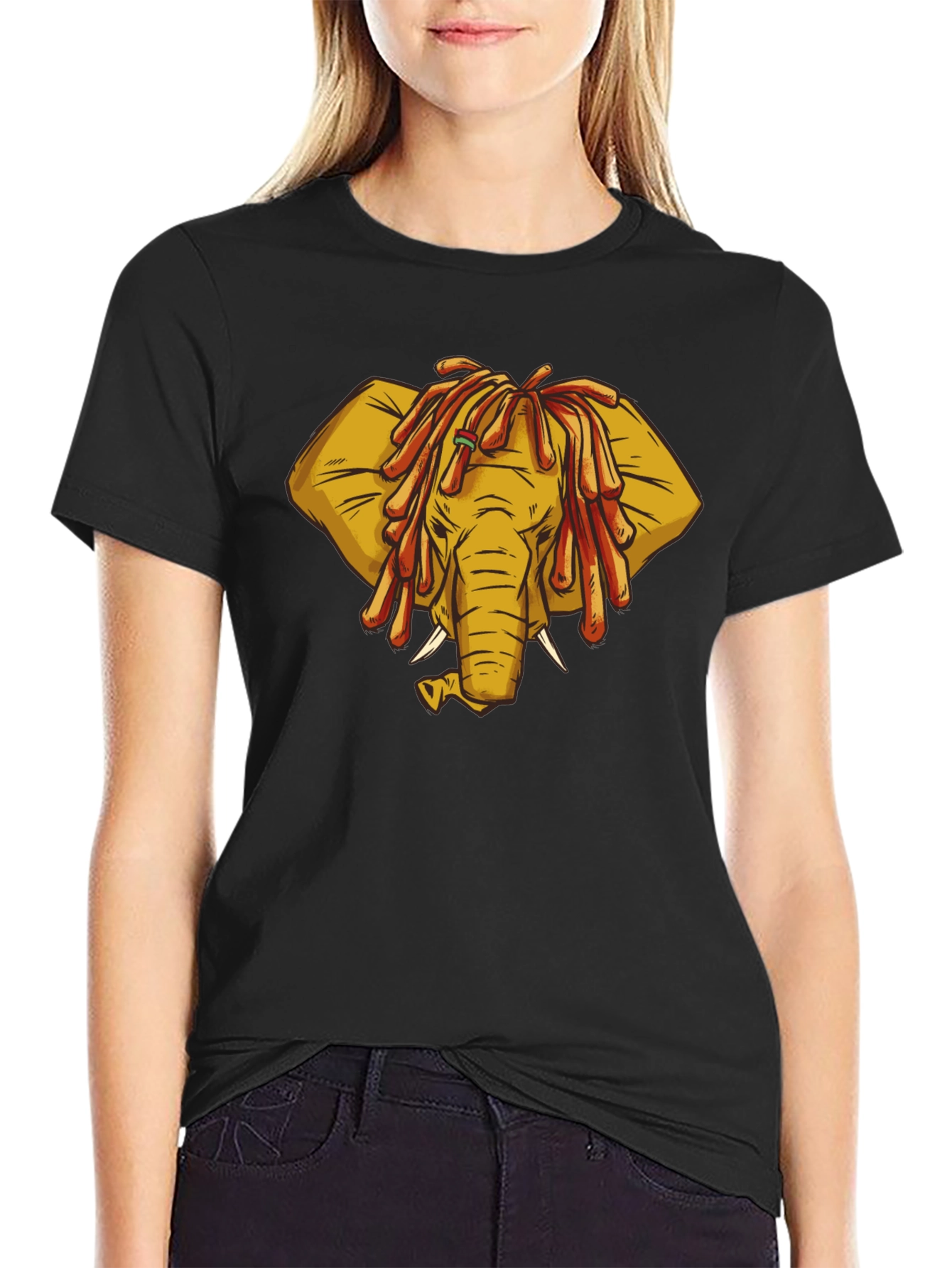 Rasta Elephant Graphic Tee - Unique Design!