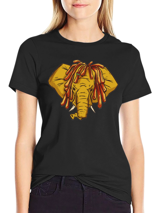 Rasta Elephant Graphic Tee - Unique Design!
