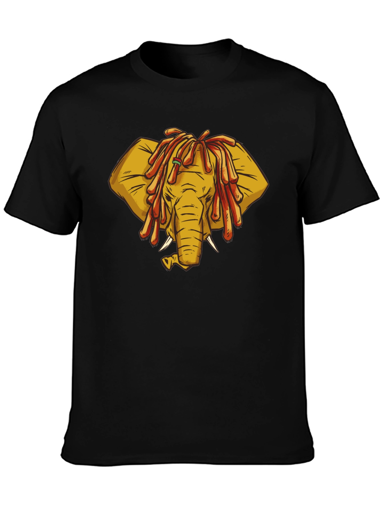 Rasta Elephant Graphic Tee - Unique Design!