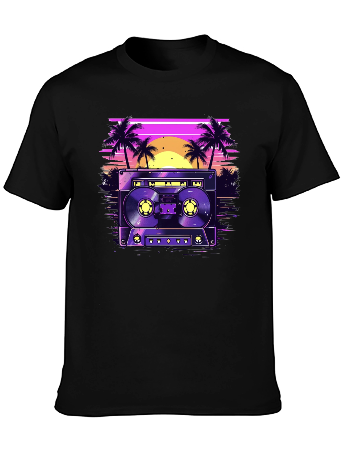 Retro Cassette Beach T-Shirt