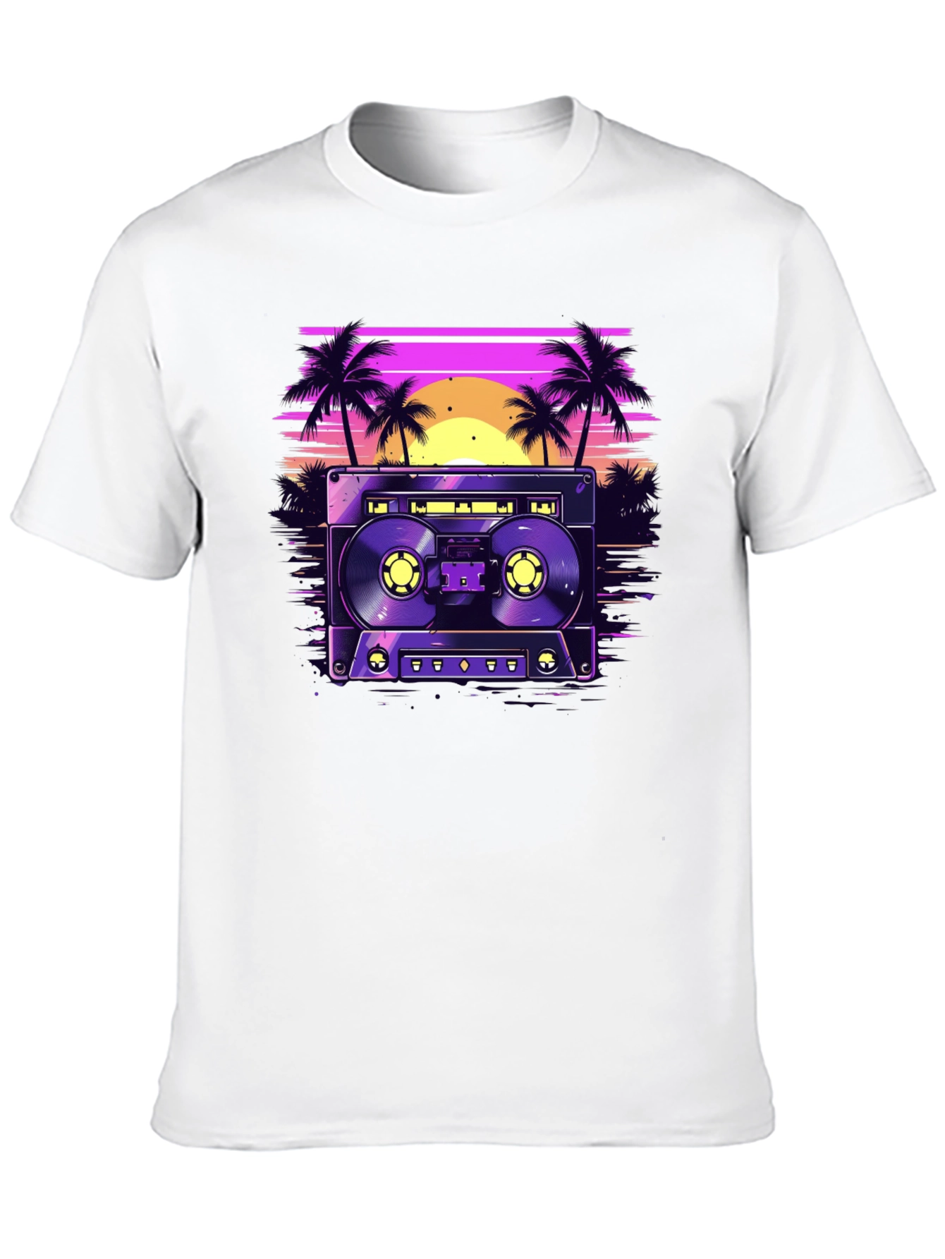 Retro Cassette Beach T-Shirt