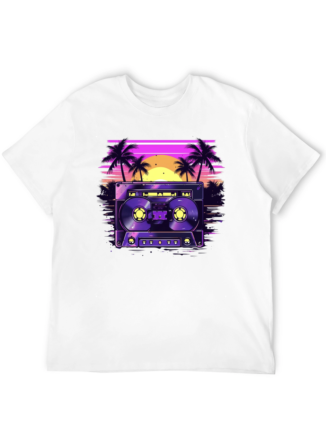 Retro Cassette Beach T-Shirt