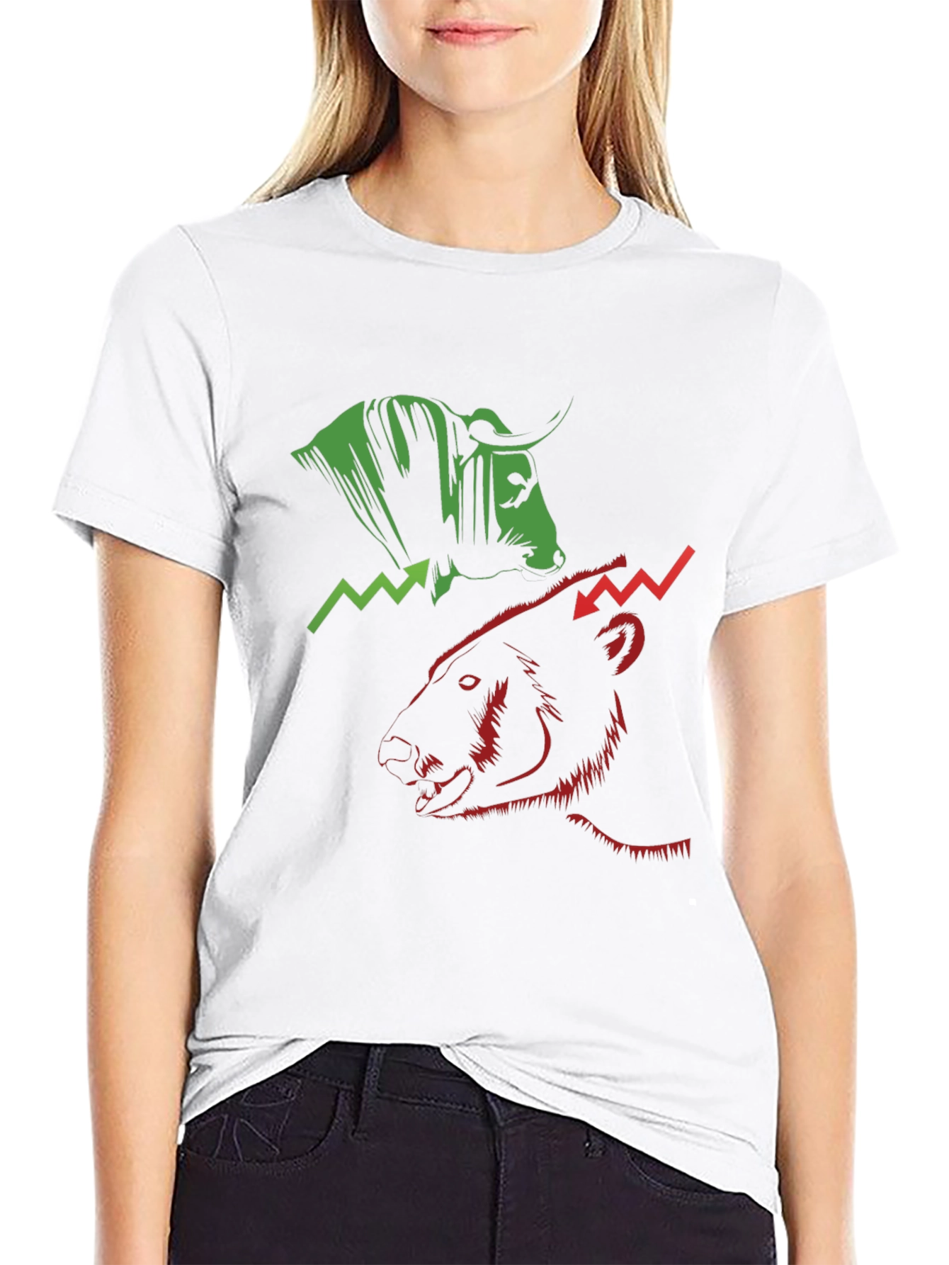 Bull and Bear Graphic Tee
