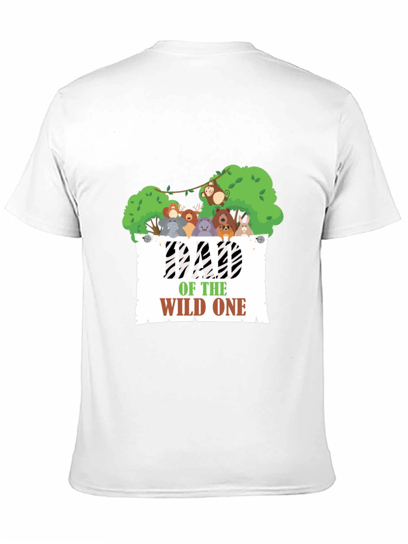 Dad of the Wild One Black Graphic Tee