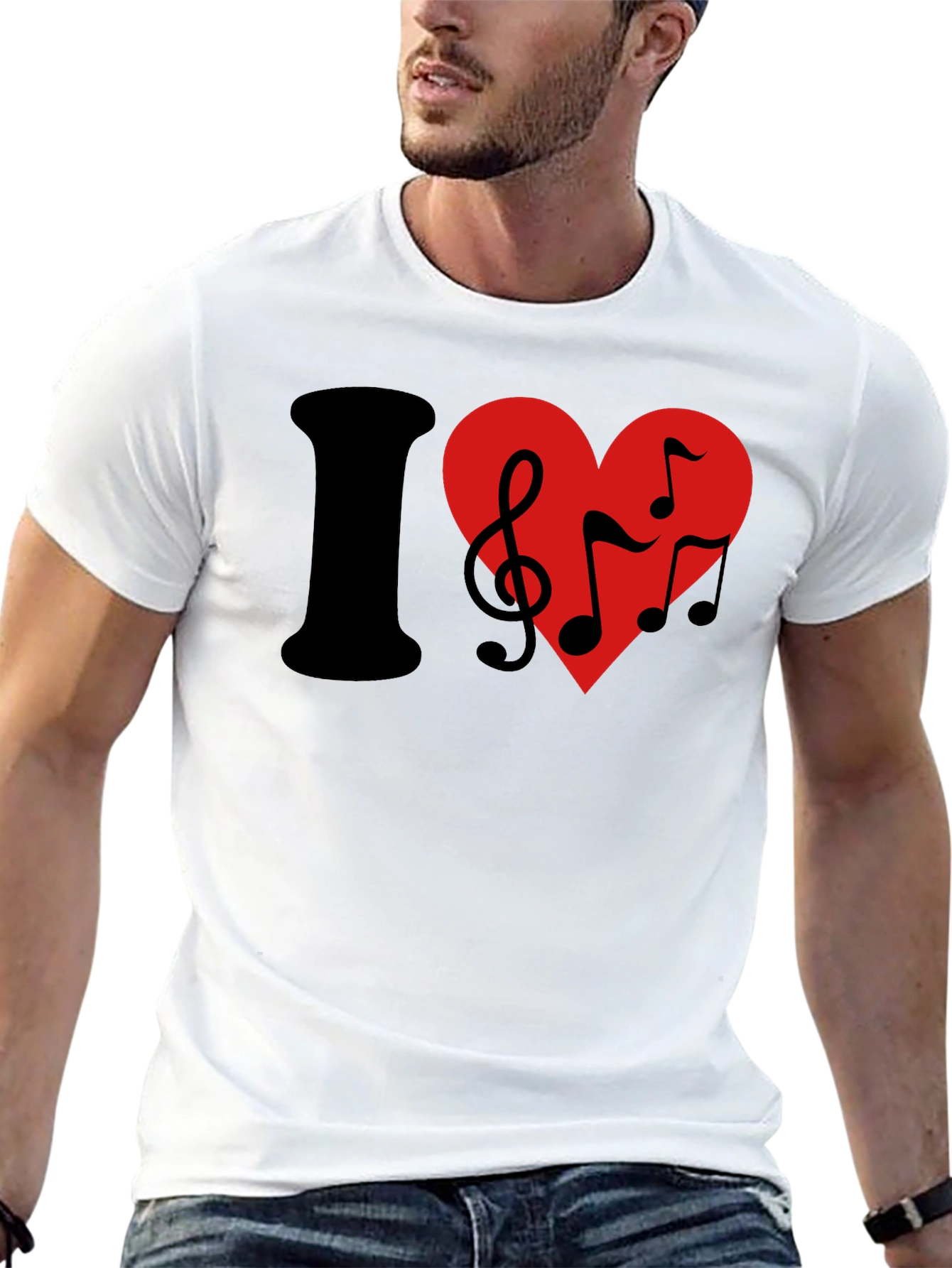 I Love Music Graphic T-Shirt