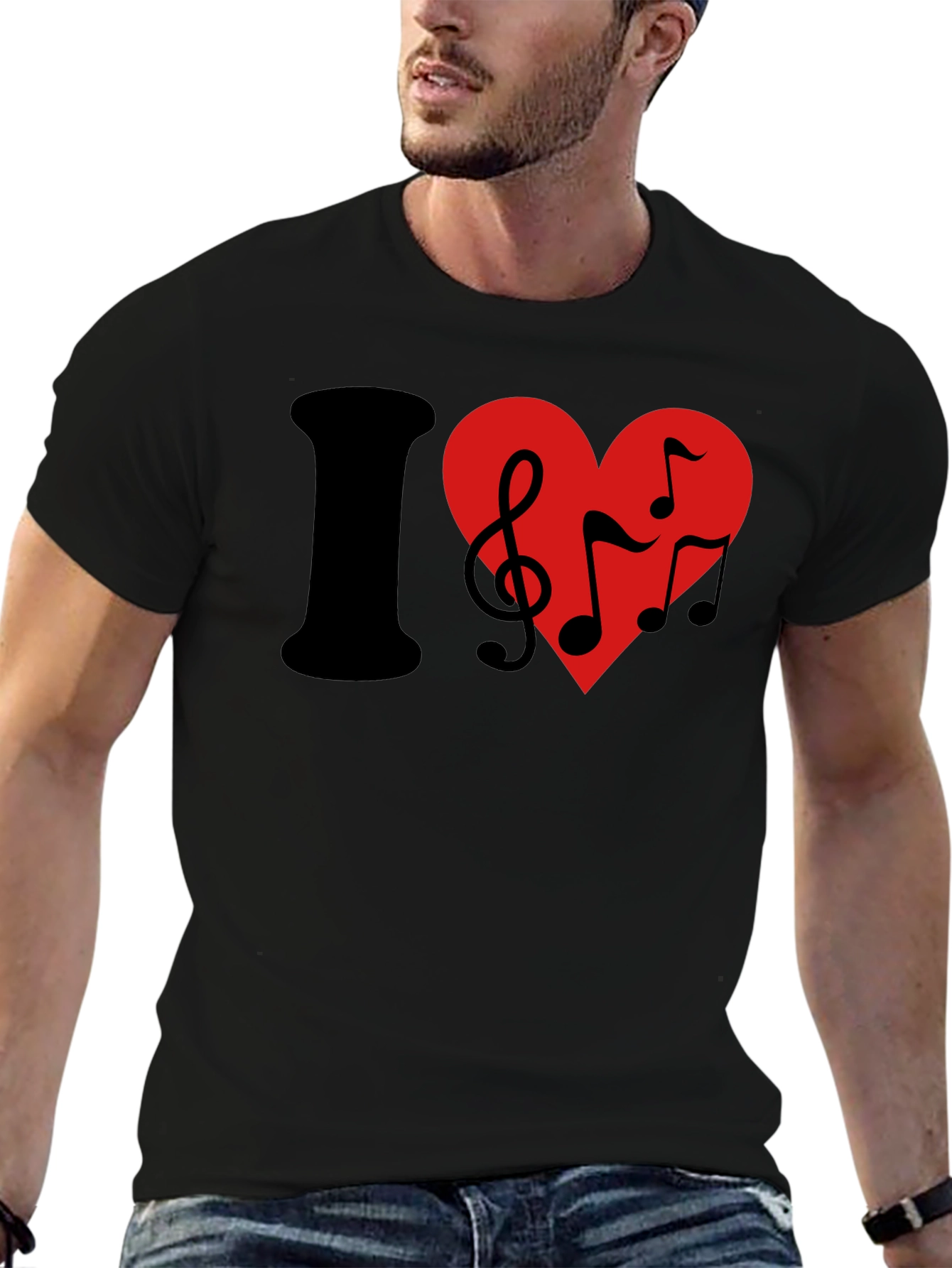 I Love Music Graphic T-Shirt