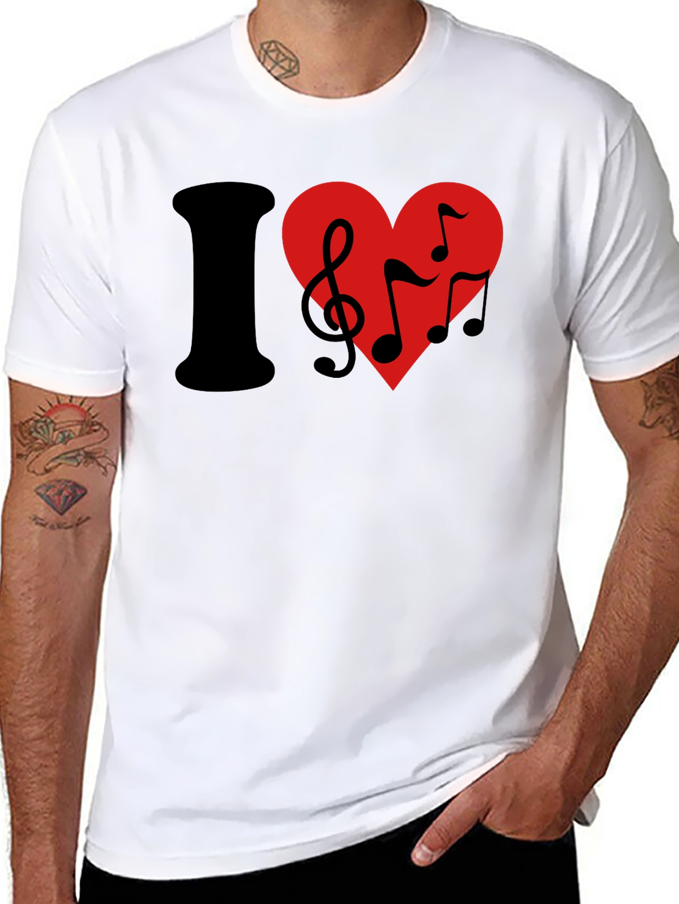 I Love Music Graphic T-Shirt