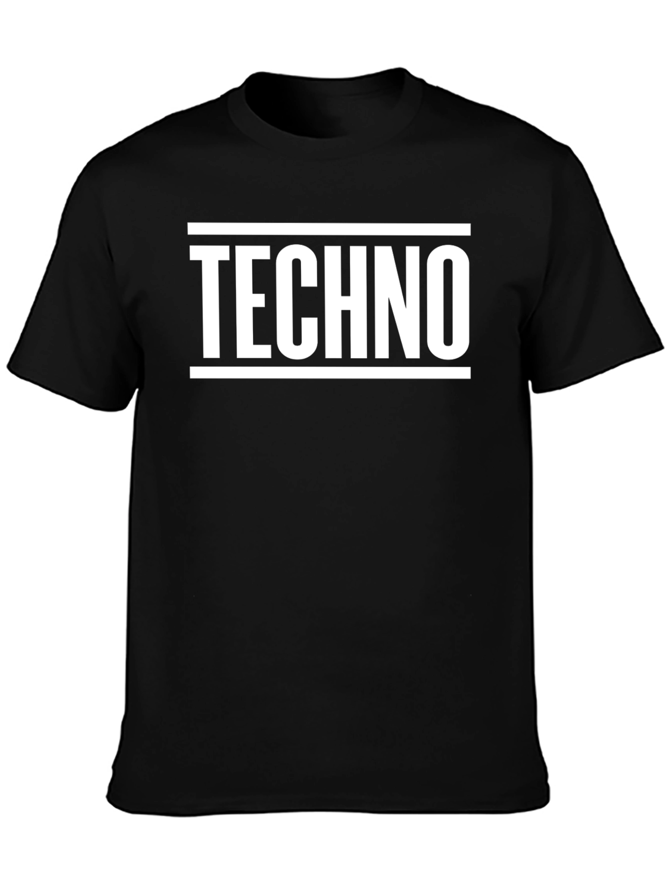Techno Music Graphic Tee - Black