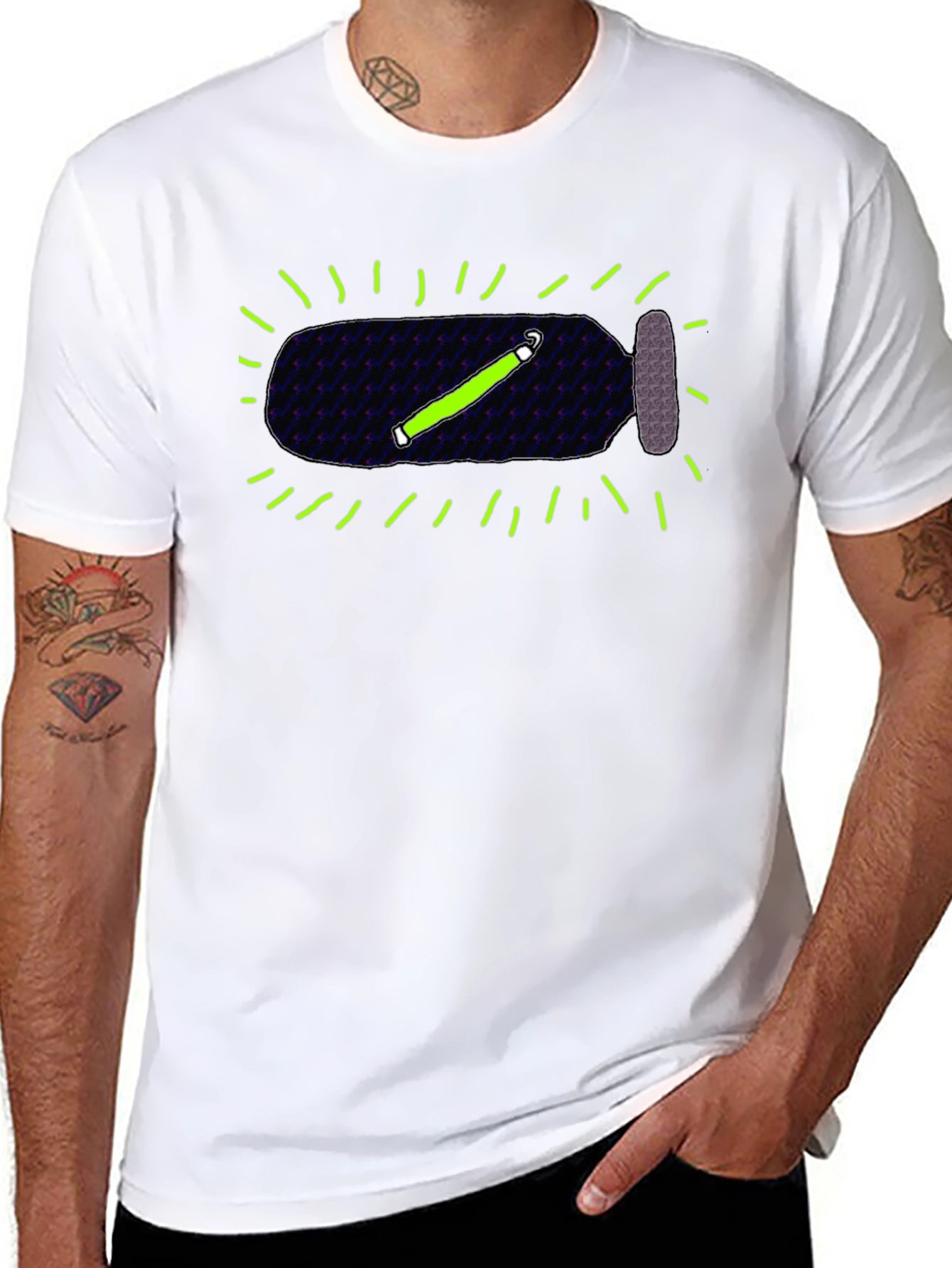 Glowstick Bottle Tee