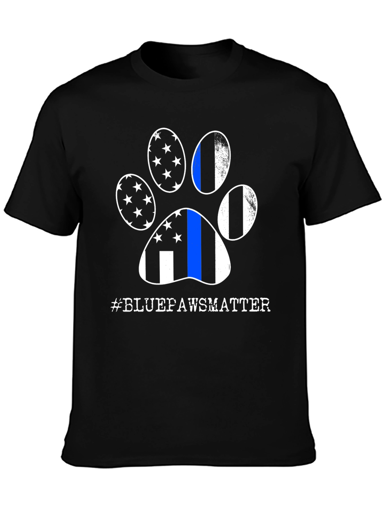 Blue Paws Matter Graphic Tee