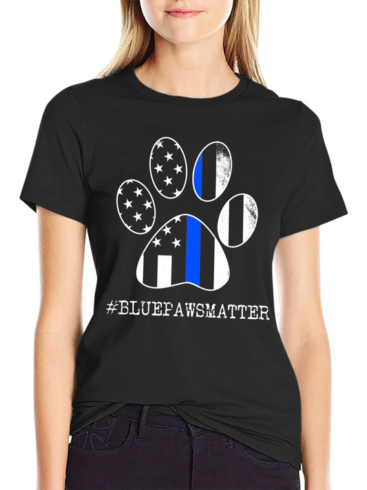 Blue Paws Matter Graphic Tee