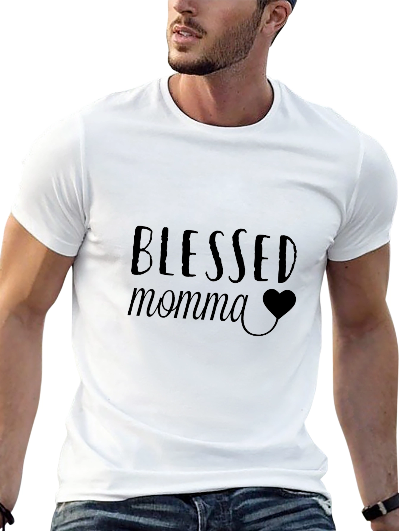 Blessed Momma Black T-Shirt