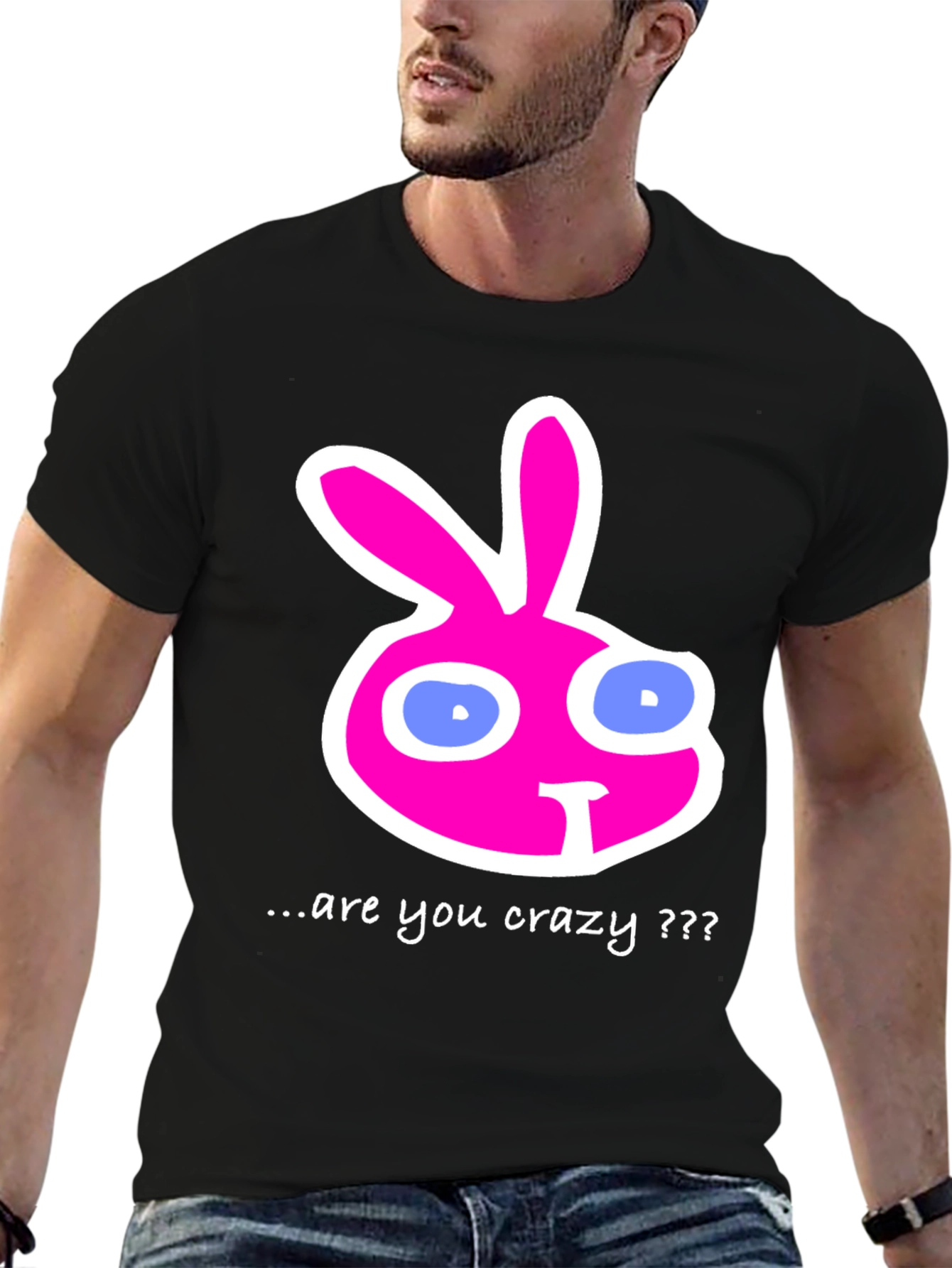 Crazy Rabbit T-Shirt - Unique Graphic Tee