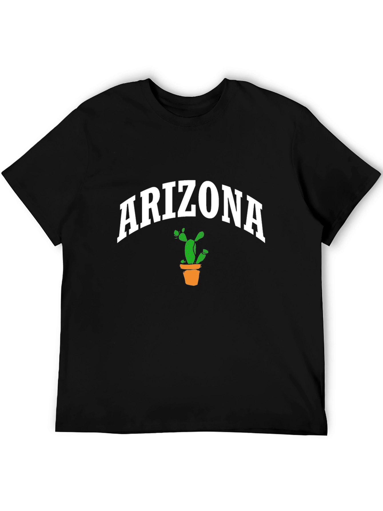 Arizona Cactus Graphic T-Shirt - Black
