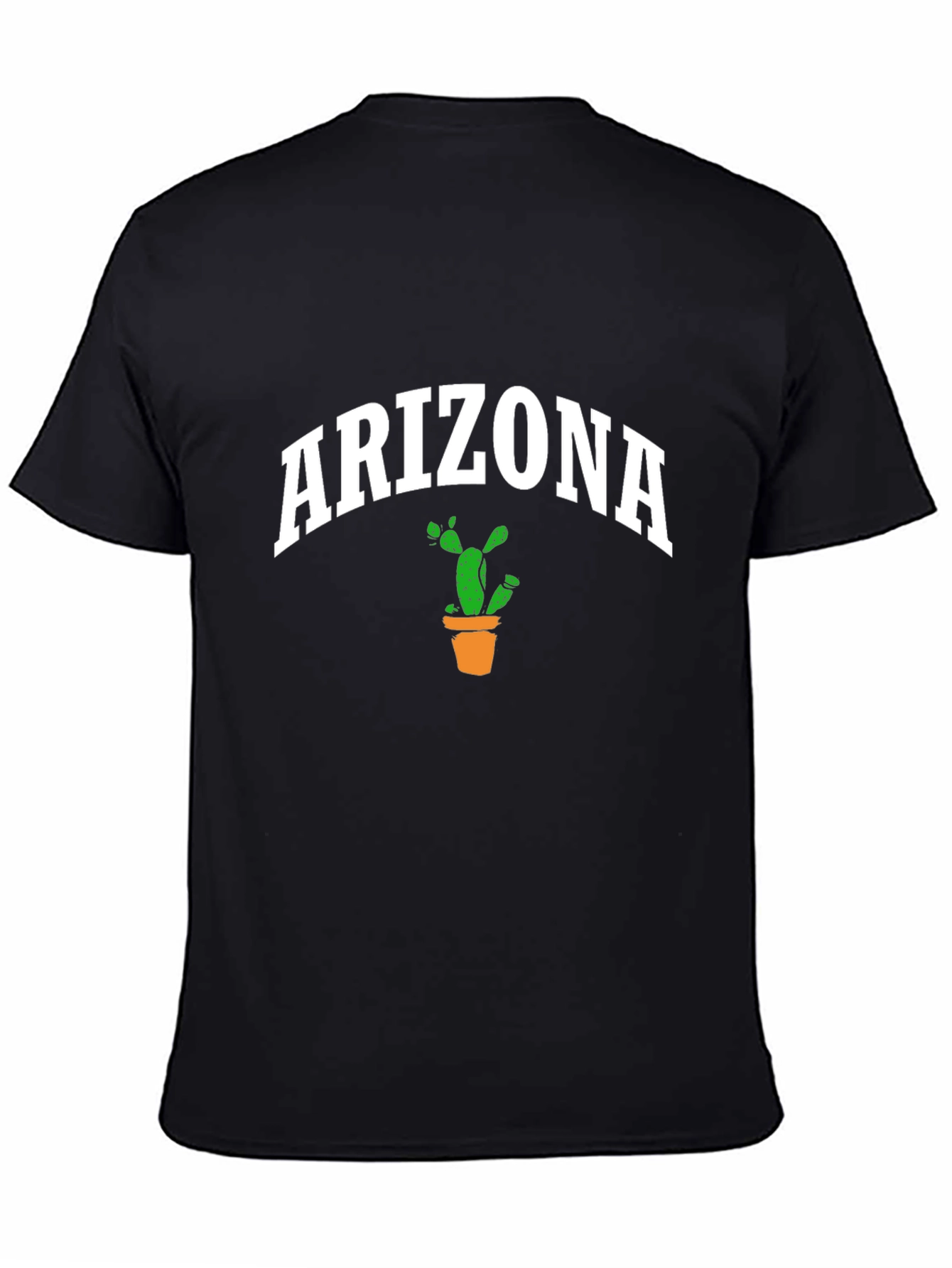 Arizona Cactus Graphic T-Shirt - Black